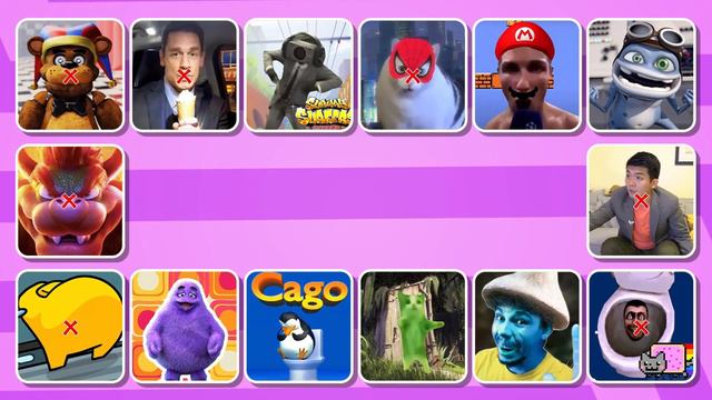 Guess The Meme | MrBeast, Grimace Shake, Crazy Frog, Happy Cat, John Cena, Ronaldo SUI, Among Us смотреть онлайн
