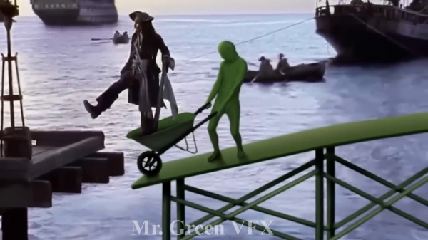 Jack Sparrow in a Barrow Mr GreenVFX