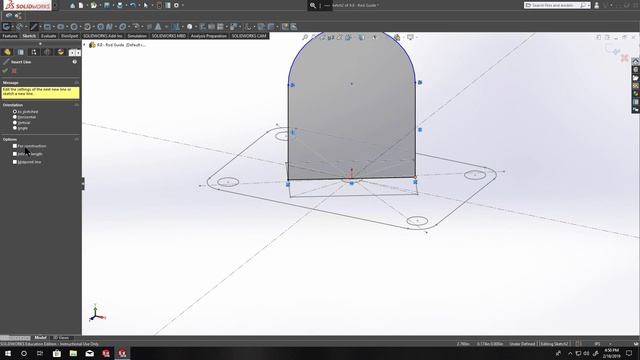 SolidWORKS - Sketch, Reference, and Extrude смотреть онлайн