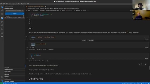 Introduction to python v2- data structures: list, tuple, sets смотреть онлайн