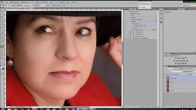 Секреты обработки фотографий в программе Photoshop. Экшены для лица. смотреть онлайн