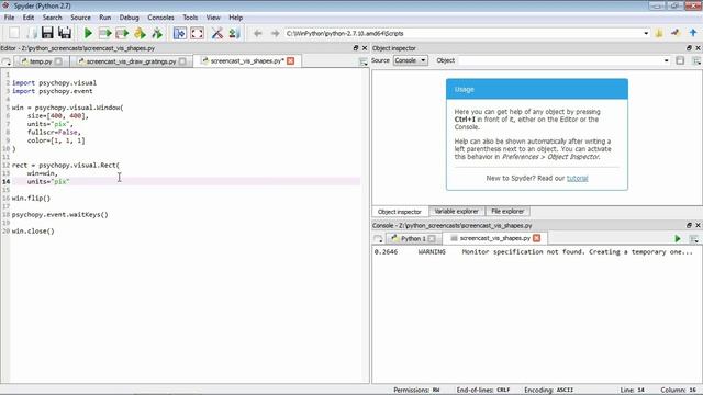 Programming for Psychology & Vision Science - Drawing: Shapes смотреть онлайн