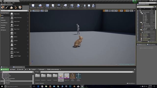 Animated Game Rabbit - Blender and UE4 смотреть онлайн