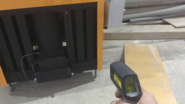 Температурный тест печи на отработанном масле серии Гармошка (температура нижнего коллектора) смотреть онлайн