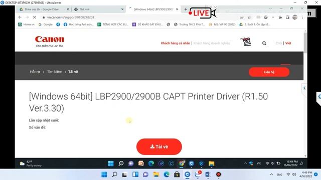 How to fix Communication Error Cho Máy in Canon LBP 2900 Trên windows 11 | Vi Tính Huỳnh Lâm смотреть онлайн