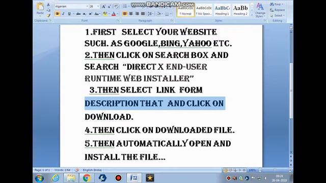 HOW TO DOWNLOAD DIRECT X End-User Runtime Web Installer смотреть онлайн