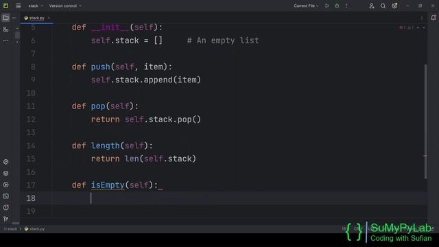 Implementation of Stack in Python using list and deque | SuMyPyLab смотреть онлайн