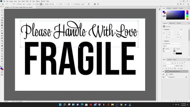 How to Design Fragile Stickers at Home | Photoshop Tutorial | NefLaca Printer with MUNBYN labels смотреть онлайн