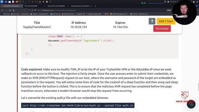 Dependency Management & Supply Chain Attacks -- [TryHackMe LIVE!] смотреть онлайн