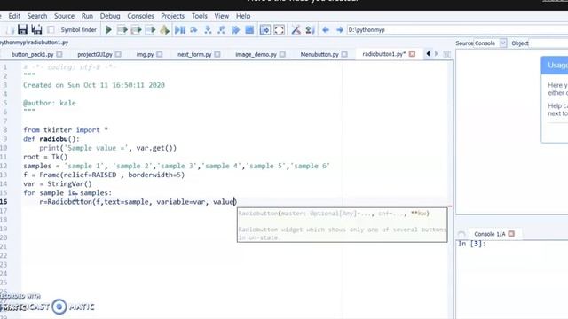 Developig GUI in Python | how to add Radiobutton in python using tkinter смотреть онлайн