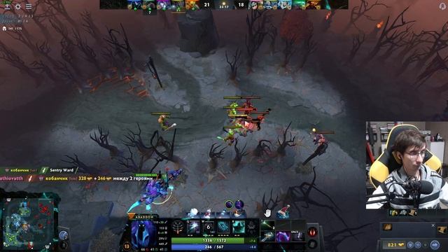 Dota 2 Абадон находится в списке саппортов. Пикнул его в четверку и решил развал смотреть онлайн
