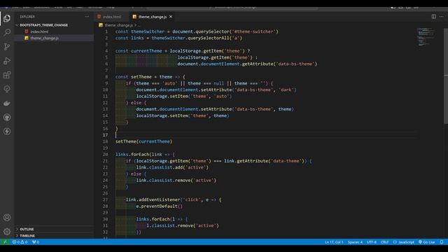Темная\светлая темы в Bootstrap 5.* смотреть онлайн