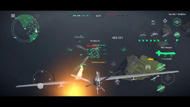 MQ-9 Reaper Drone game play Modern Warships смотреть онлайн