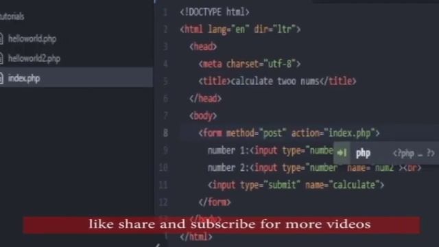 Calculate Two Numbers in php-PHP PROGRAMMING смотреть онлайн