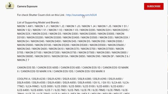 How to check ShutterCount with your Mobile / Computer of any DSLR Camera Brand with a Simple Websit смотреть онлайн