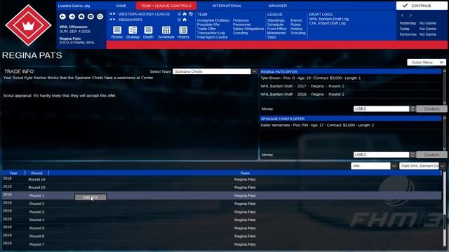 Franchise Hockey Manager 3 - Building the roster смотреть онлайн