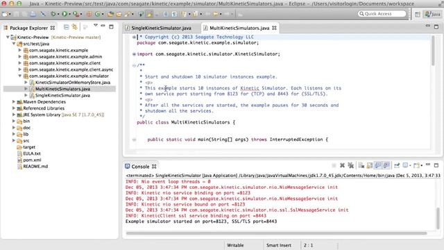 Seagate Kinetic Simulator API Walkthrough смотреть онлайн