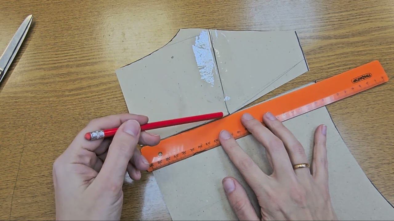 Моделирование мужской рубашки из базовой основы. смотреть онлайн