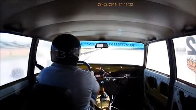 DRAG RACING. Рыбинск 05.07.2014. Кадры из салона ВАЗ 2101 смотреть онлайн