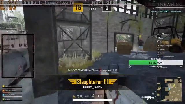 PUBG PC LITE LIVE... LETS HITS THE 60 SUBS смотреть онлайн