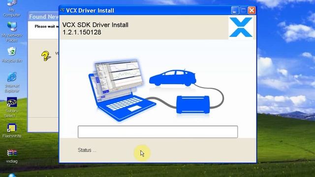 VXDIAG Subaru Installation Video (www.AuOBD2.com) смотреть онлайн
