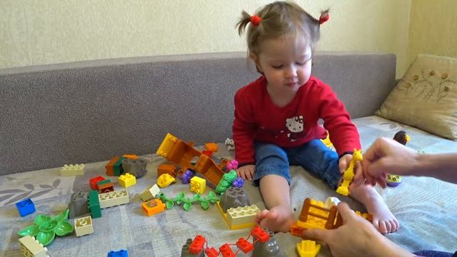 Конструктор Зоопарк JDLT (Jun Da Long Toys). Строим и играем животными смотреть онлайн