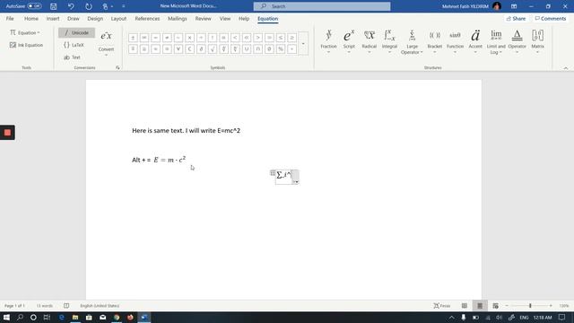 Easily write the math equations and terms in Microsoft Word, Powerpoint (Office) like LaTeX смотреть онлайн