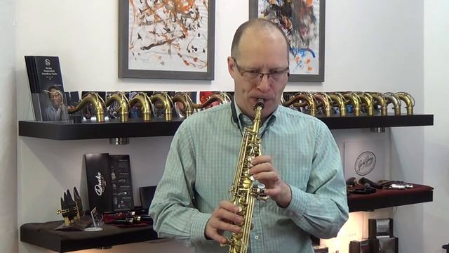 Rampone saxello Bb half-curved soprano sax brass смотреть онлайн