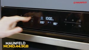 Компактный духовой шкаф c СВЧ MAUNFELD MCMO 44 9GB черный | Видеообзор