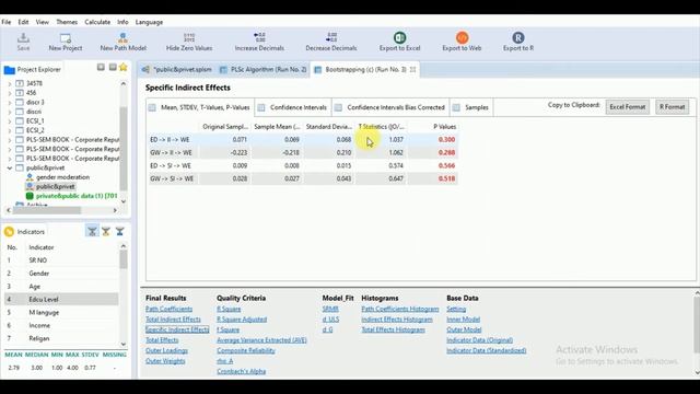 Interpretation of Bootstrap results in SMART PLS. смотреть онлайн