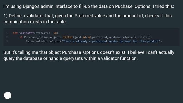 Django validate column combination existence (Unique with boolean field) смотреть онлайн