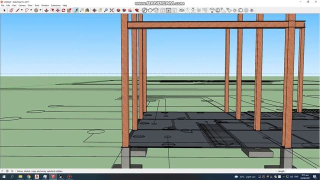 STEEL COLUMN STRUCTURE #SKETCH UP PART 2 смотреть онлайн