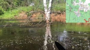 Сплав в летний паводок  по реке Дубна на сверхлёгких байдарках