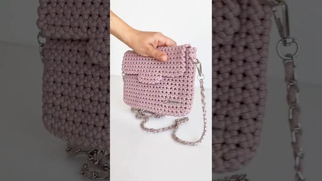 Новый мастер-класс Превью Сумочка из полиэфирного шнура #макраме смотреть онлайн