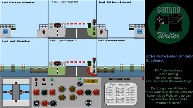 Gamingwriter - unreleased 2D Nautische Bedien Simulator - Test Tuimelaarsbrug смотреть онлайн