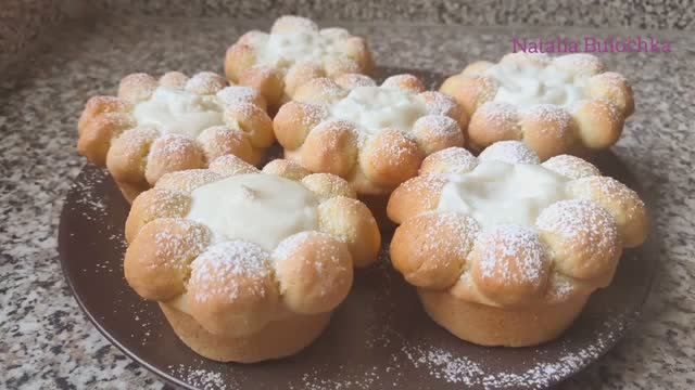 Вкуснотища из творога! Нежные пирожные быстро и красиво. смотреть онлайн