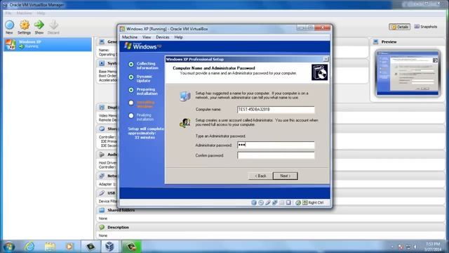 How to install Windows XP in Oracle VM Virtualbox смотреть онлайн