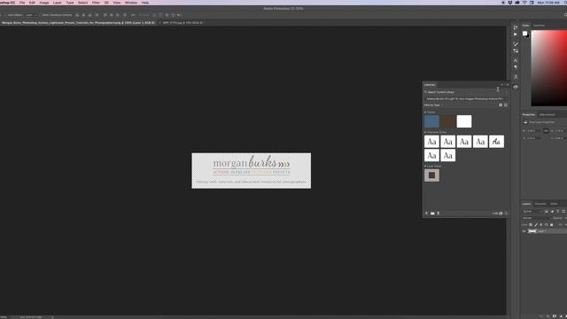 How to Add your Logo to the Libraries Panel in Photoshop CC for Faster Watermarking смотреть онлайн