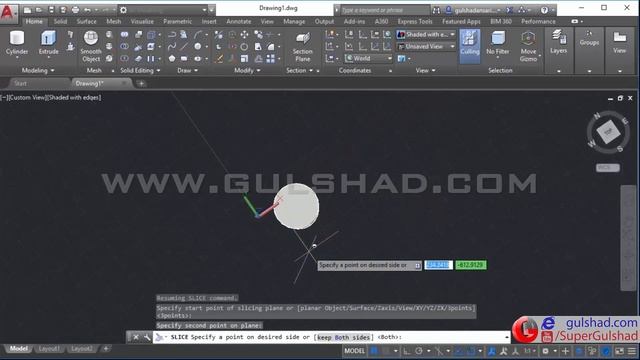 11 - Solid Editing | Slice | Autodesk AutoCAD 2017 3D Full Advance Tutorials | Hindi | Urdu | смотреть онлайн