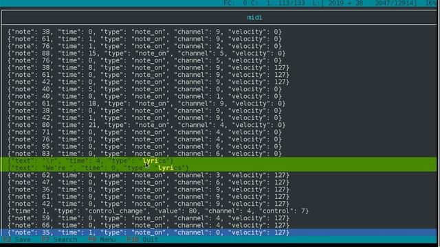 Extraindo a letra da música de arquivos MIDI | PostgreSQL | JSON | PLPython смотреть онлайн