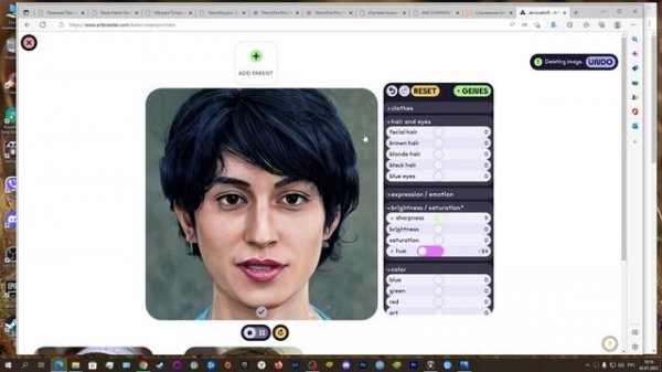 Генерю портреты в нейросети