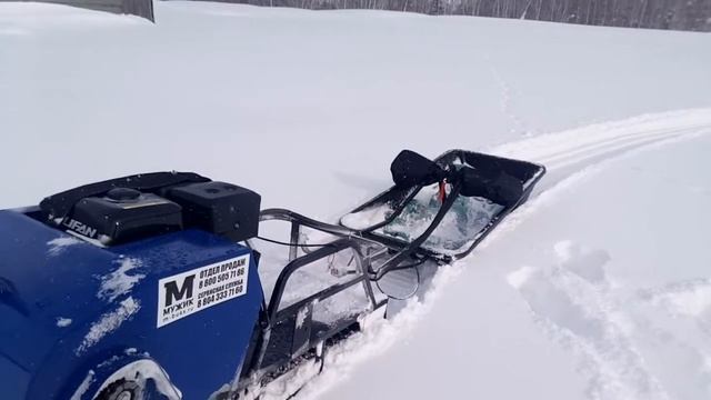 Мотобуксировщик МУЖИК краткий обзор смотреть онлайн