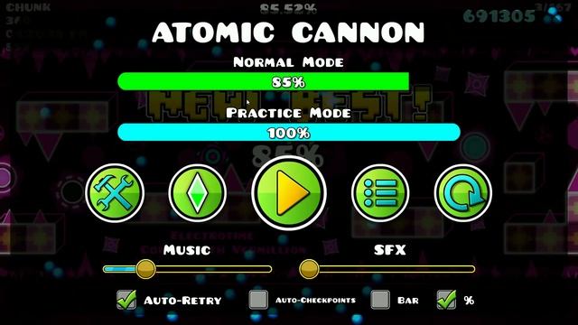 Atomic Cannon 100% (Extreme Demon) By Lieb | Geometry Dash смотреть онлайн