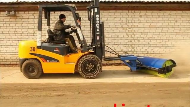 Щетка для вилочного погрузчика смотреть онлайн