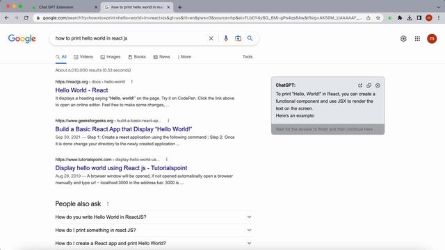 Chat GPT for Google Chrome Extension смотреть онлайн