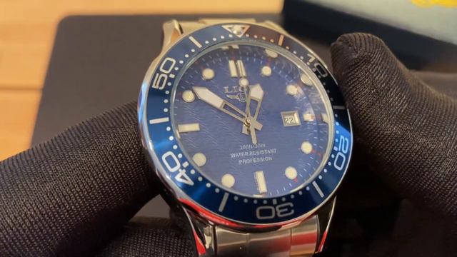 Часы LIGE 8936, homage Omega, интересное предложение за 20$ с Алиэкспресс (кварц, 43 мм, 170 грамм) смотреть онлайн