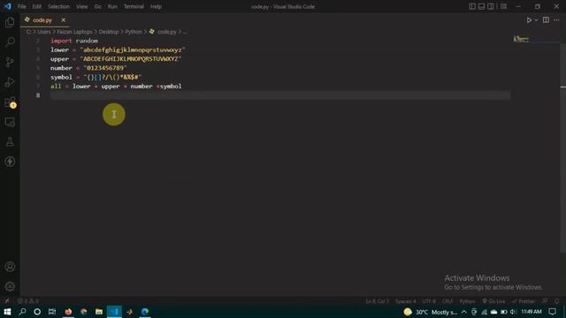 Random password generated with python смотреть онлайн