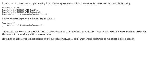 DevOps & SysAdmins: Converting .htaccess to nginx. Rewrite not working as it should смотреть онлайн