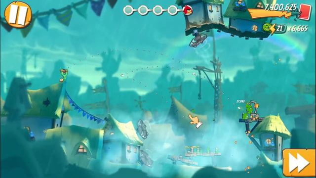 Angry Birds 2 - Level 115 & 116 [HARD] | Using All SPELLS | Demon Divyansh. смотреть онлайн