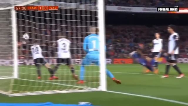 Messi rainbow assist against valencia suarez classic header finish ~Copa Del Rey FC BARCELONA смотреть онлайн